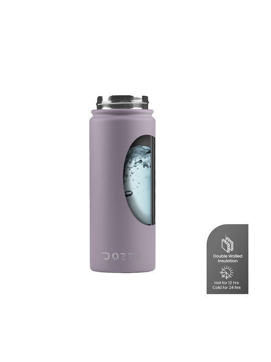 Dozze Αθλητικό Παγούρι Ανοξείδωτο 530ml Μωβ