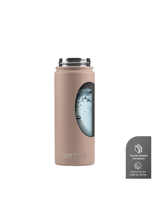 Peach Pink Dozze Cruiser Water Bottle 530ml