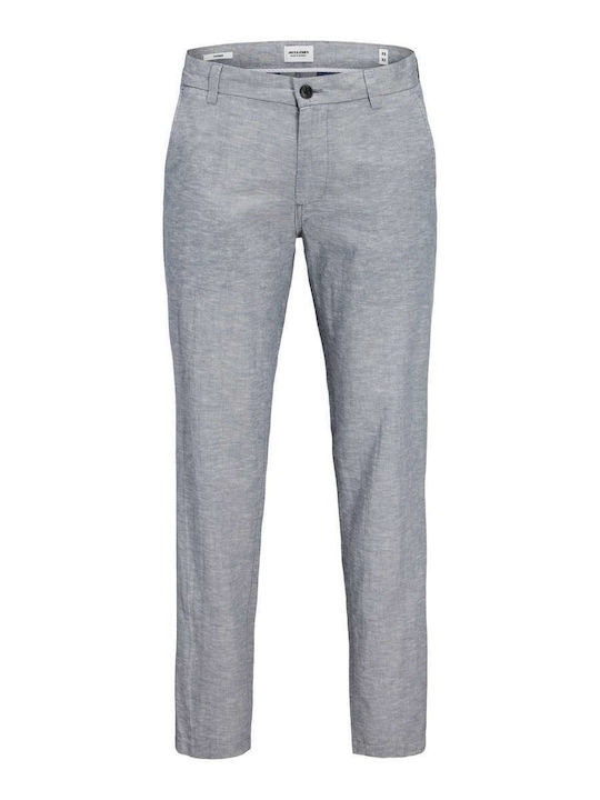 Chino Trousers In Tapered Leg Style Faded Denim