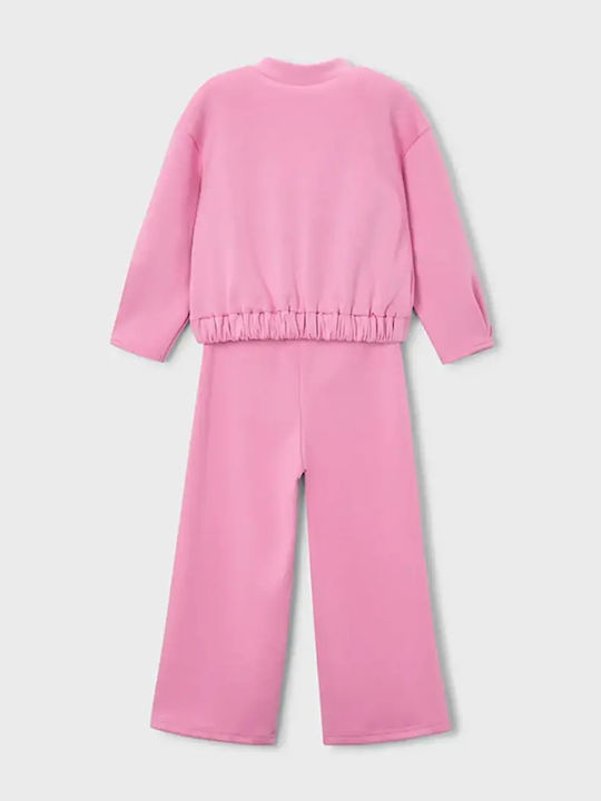Kids Sweatpants Set With Jacket Pink 2 Pieces
