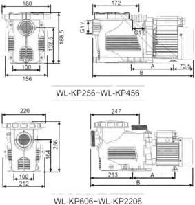Oxygon Wave Series Αντλία Πισίνας Φίλτρου με Ιπποδύναμη 0.33hp
