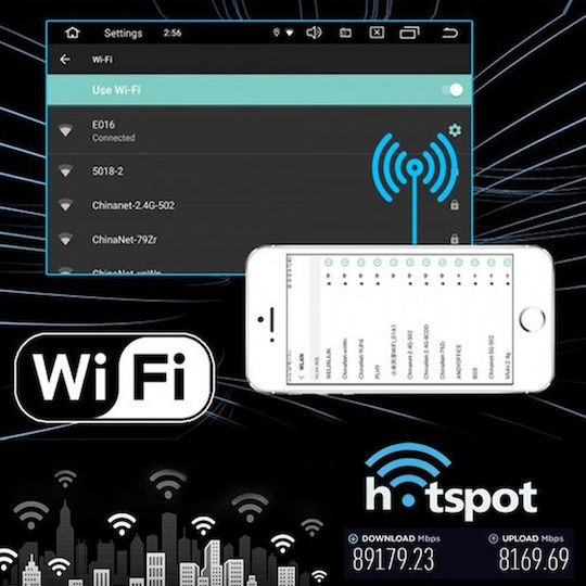 Οθόνη Αυτοκινήτου 7" 2din Apple Carplay Android Auto 2gb Ram-32gb 563012 Μαύρο