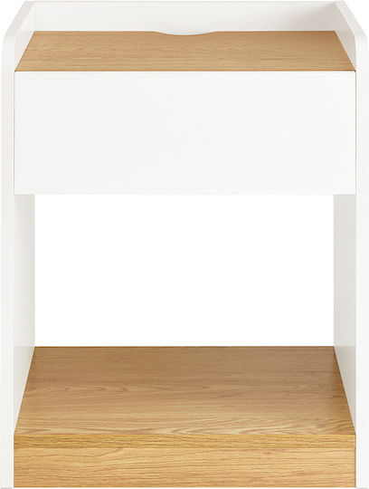 Ξύλινο Λευκό 45x40x55cm