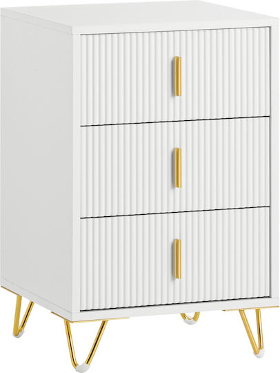 Μεταλλικό Λευκό 40x40x63cm