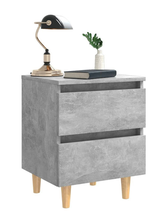 Nachttisch Grey Concrete 40x35x50cm