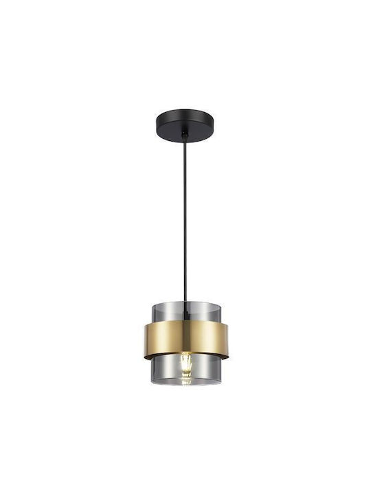 Eurolamp Pendant Light Black with Socket E27 18x120.5cm