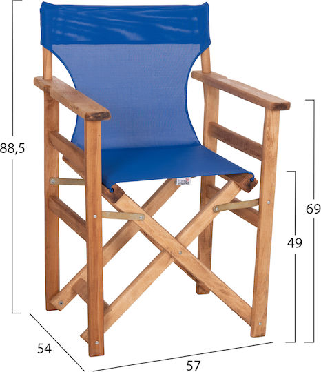 Gartenstühle Blau 57x54x88cm