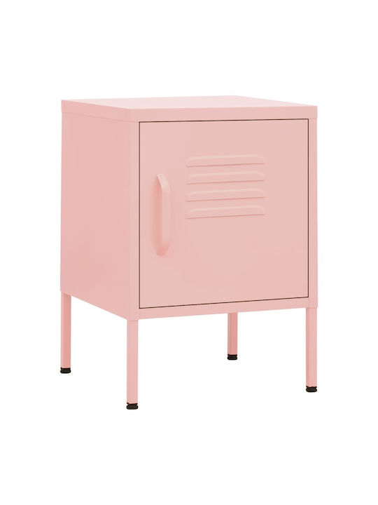 Nachttisch Metall Rosa 35x35x51cm