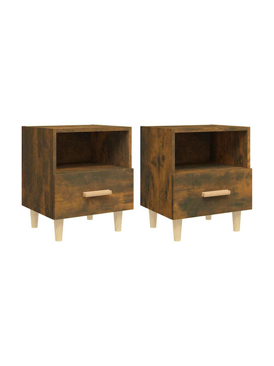 Nachttische Smoky Oak 2Stück 40x35x47cm