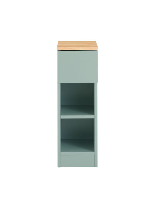 Комод Дървен Зелен 20x35x61см