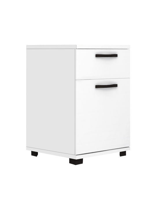 Κομοδίνο Veto Veto Ξύλινο Λευκό 40x39x57cm GP028-0118,3