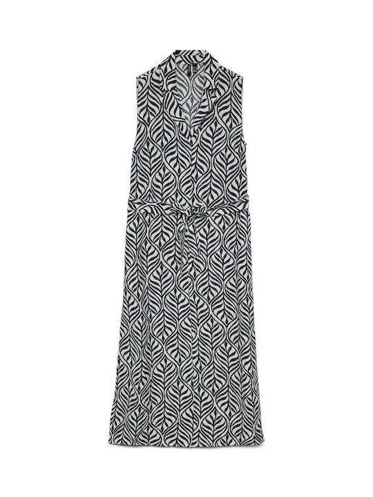 Καλοκαιρινό Midi Σεμιζιέ Φόρεμα Birch Navy