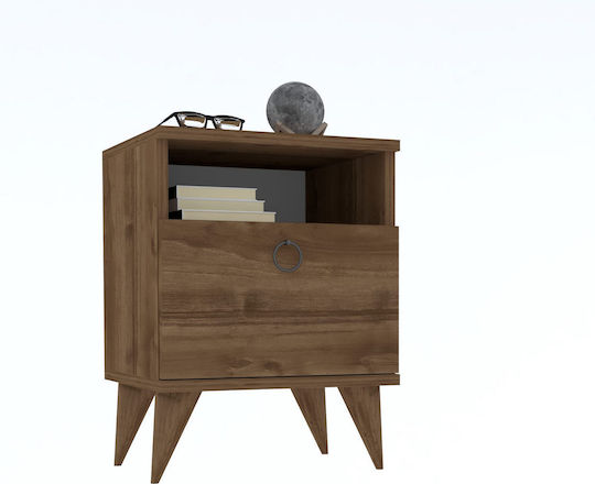 Barlo Wooden Brown Bedside Table 50x40x55cm Barlo Wooden Brown Bedside Table 50x40x55cm