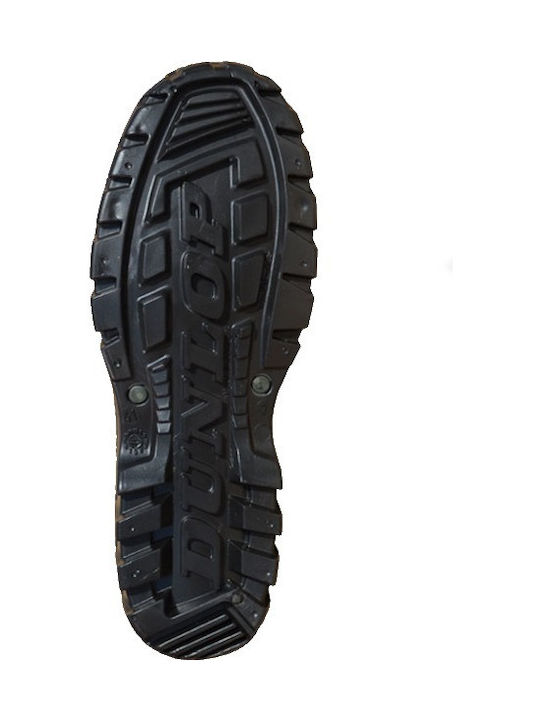 Dunlop Dee Calf Work Wellies Tibia Green