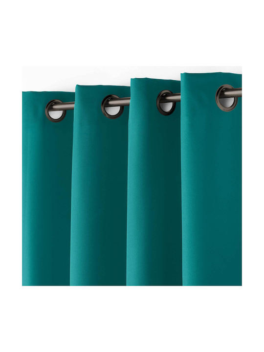 Κουρτίνα με Τρουκς Essentiel Blue Peacock 140x260εκ.