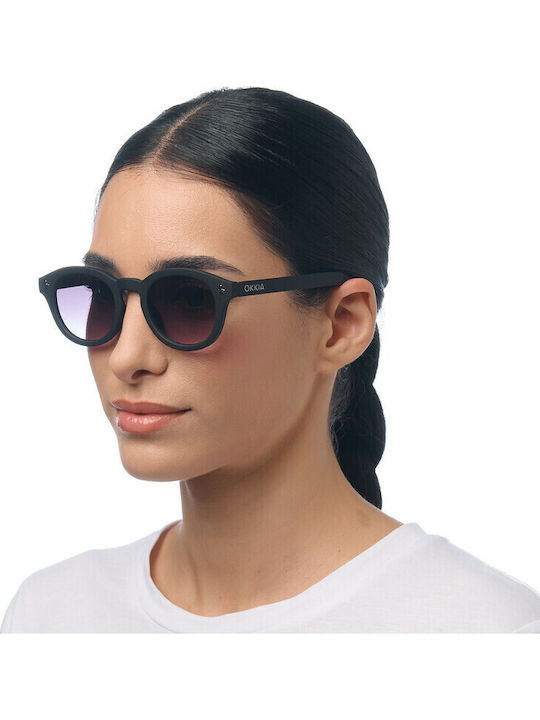 Okkia Unisex Sunglasses with Black Frame OK048BK