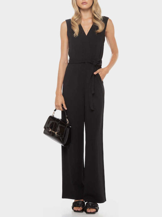 Women's Sleeveless One-piece Suit Black