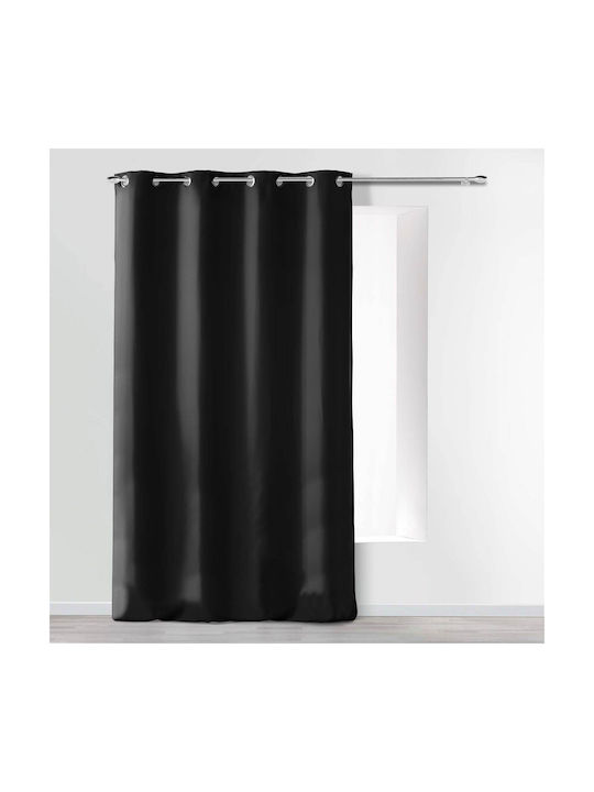 Spitishop Vorhang mit Grommets Absolu Schwarz 140x280cm