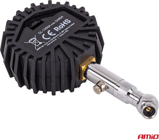 Amio Digital Tire Pressure Gauge 17 Bar Rotating Head & Bleed Valve 1pc 04464/am