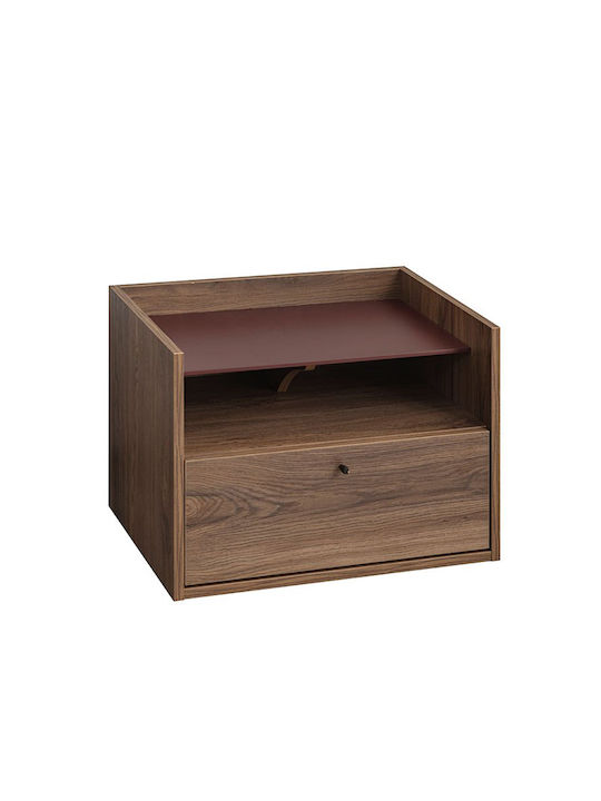 Nachttisch Marsala Braun 64x45x45cm