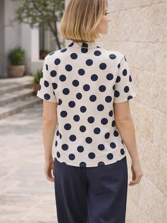 Women's Blue Set with Straight Leg Trousers