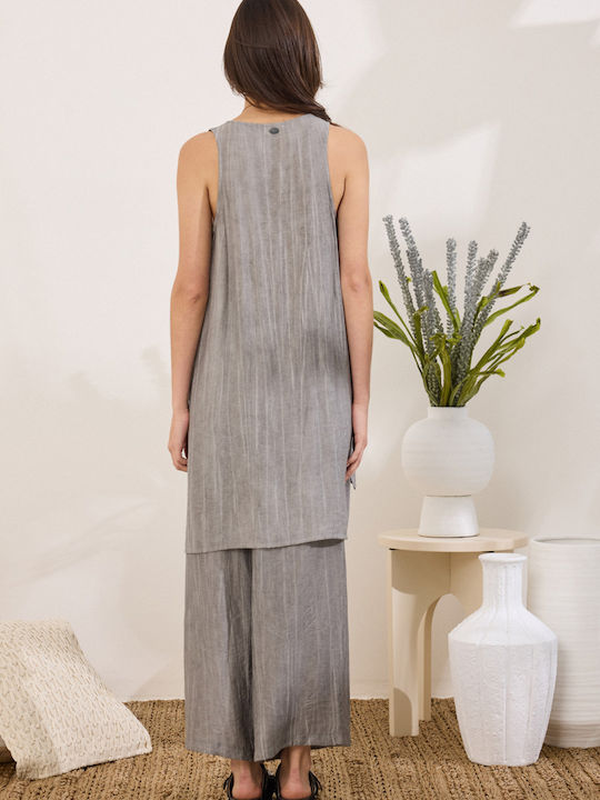 Women's Grey Set with Trousers with Rubber Band