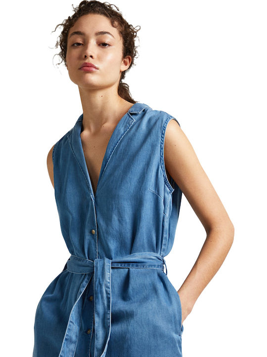 Pepe Jeans Maggie Γυναικείο Φόρεμα Παραλίας Μπλε