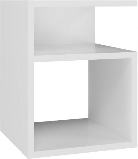 Wooden Bedside Table White 30x30x40cm