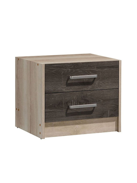 Bedside Table Olympus Wooden Castillo Toro 47.5x40.5x40.5cm