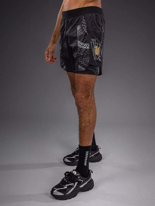 Sport Herren Shorts Schwarz/Grau/Gold