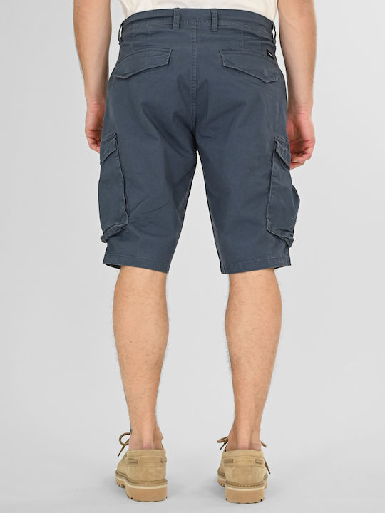 Rebase Ανδρική Βερμούδα Cargo Stone Blue