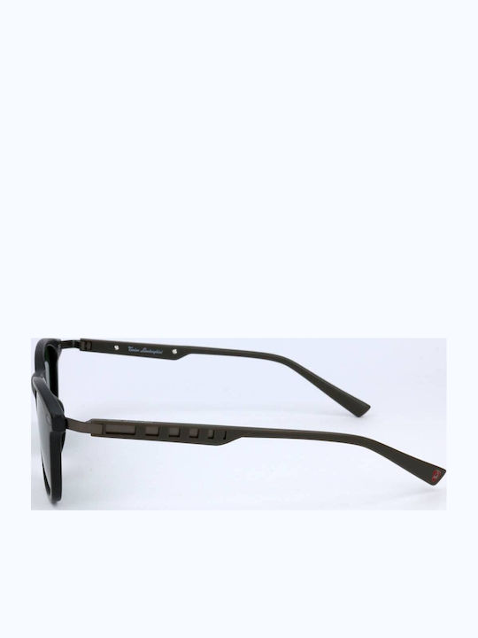 Tonino Lamborghini Unisex Γυαλιά Ηλίου με Μαύρο Σκελετό και Πράσινο Φακό
