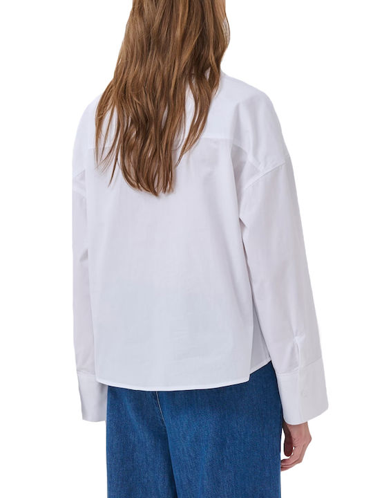My Essential Wardrobe Дълъг Ръкав Дамска Риза Бяла