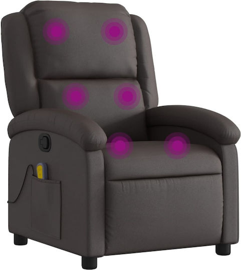 Relax με Υποπόδιο 70x86.5x99.5cm Σκούρο Καφέ Relax με Υποπόδιο 70x86.5x99.5cm Σκούρο Καφέ