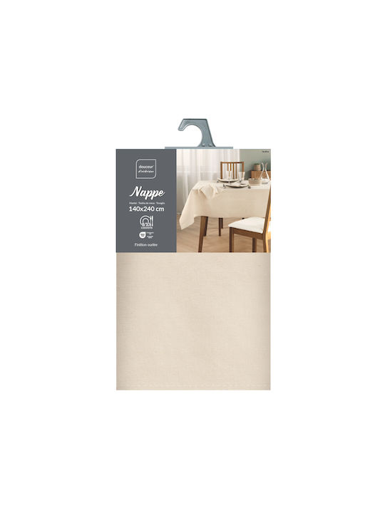 Tablecloth L-c Serafine Ecru 140x240cm