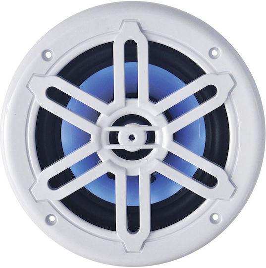 Marine Speaker Led Playloud Waterproof 5.25" with 100W RMS White