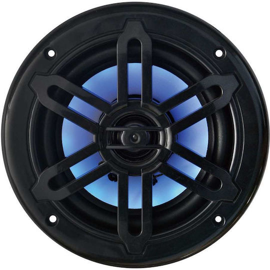 Marine Speaker Led Playloud Waterproof 5.25" with 100W RMS White