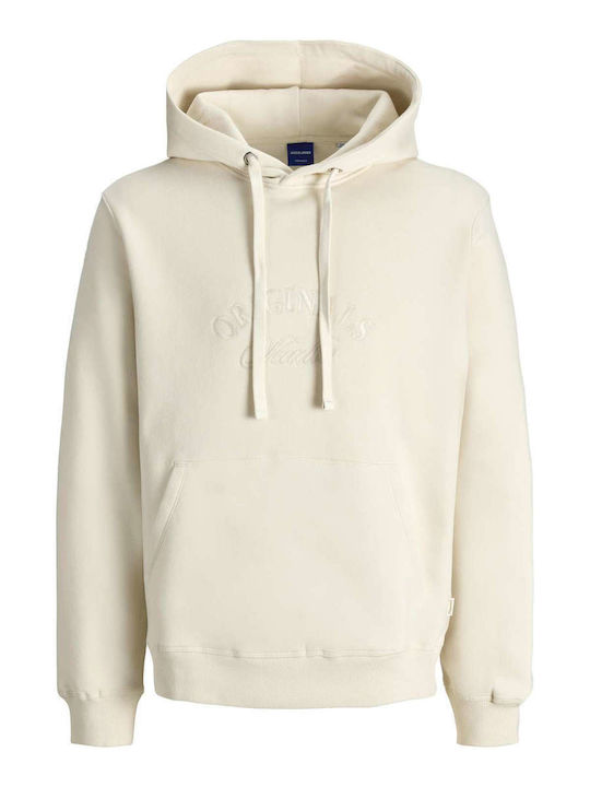 Sweat Φούτερ με Κουκούλα Antique White