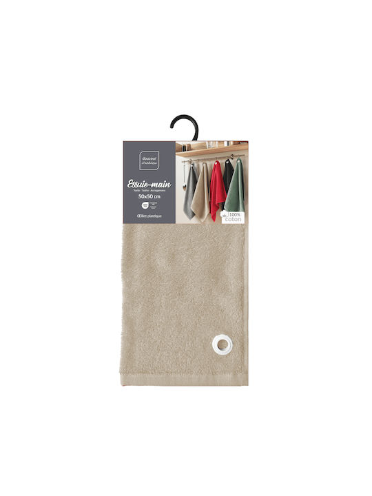 L-c Cuistot Kitchen Towel in Beige Color 50x50cm