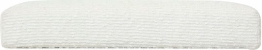 Living Room Stool With Storage Space Upholstered With Fabric Modul White 31x31x31cm