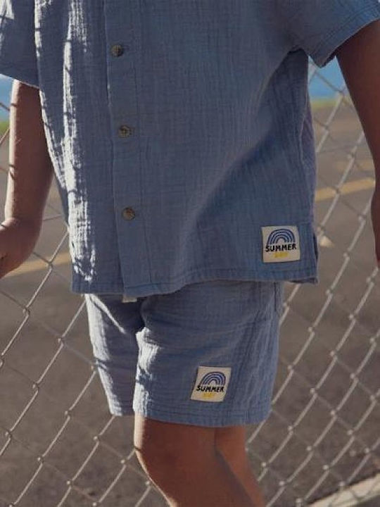 Kids Shorts Bermudas Fabric Blue