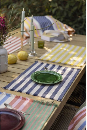 Winkler Yanis Blue Fabric Placemats 45x35cm Winkler Yanis Blue Fabric Placemats 45x35cm