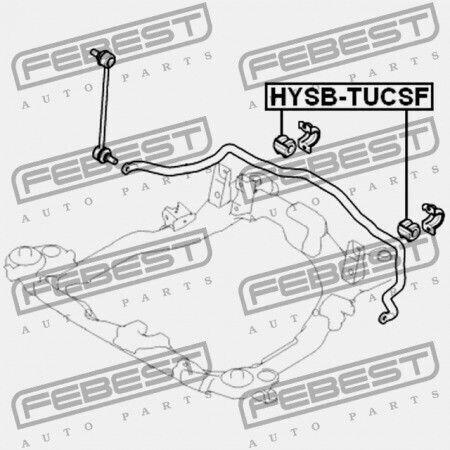 Μπροστινός Δακτύλιος Σταθεροποιητή Hyundai Tucson 04 54813-2e100