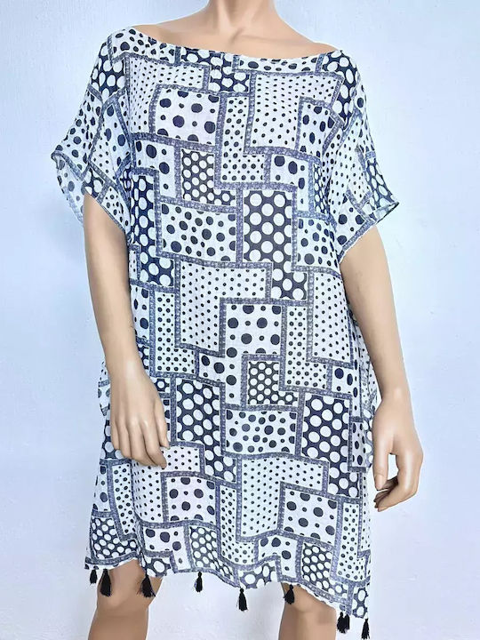 Platinum Fashion Women's Caftan Beachwear Blue