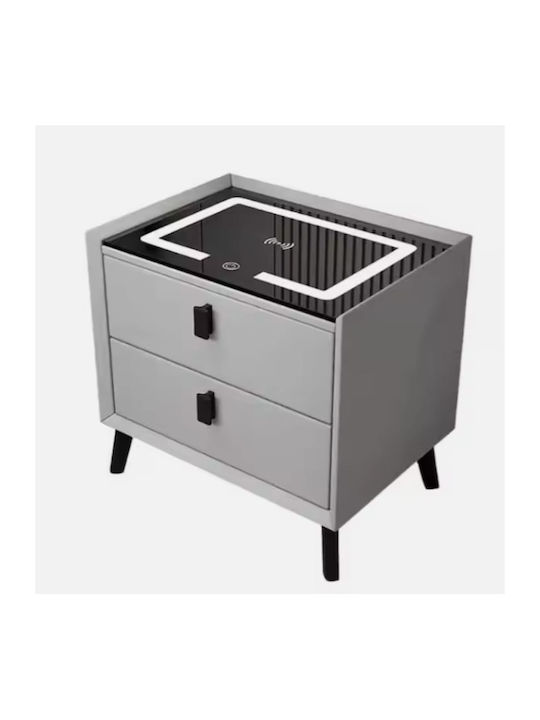 Nachttisch Holz Gray 50x40x45cm