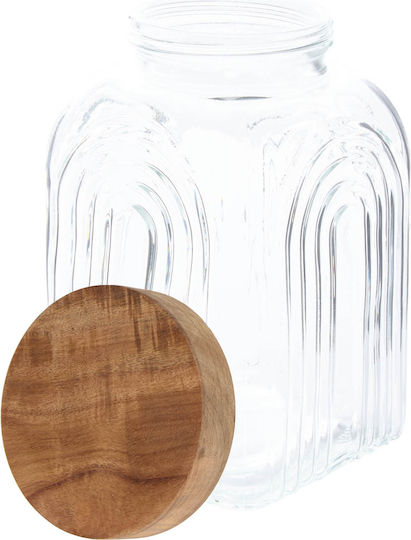 5Five F-five Arche Glass Jar for Sugar and Pasta with Airtight Lid Transparent 4000ml