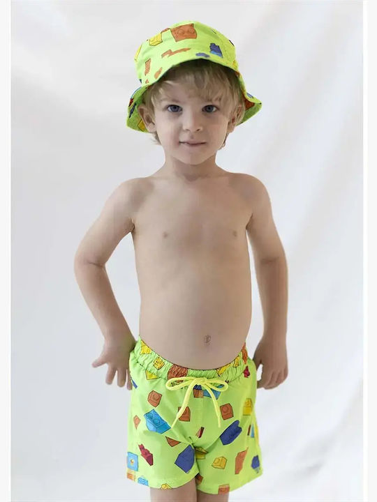 Tortue Kids' Hat Bucket Fabric Green