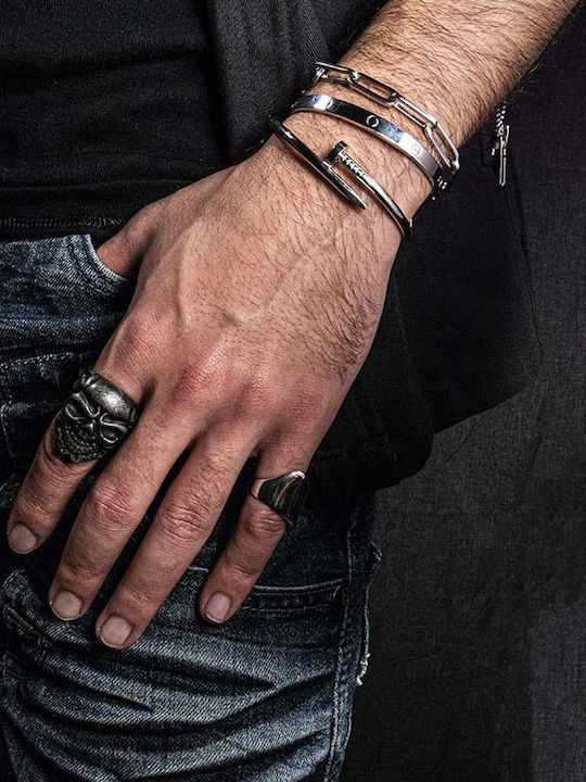 Theodora's Jewellery Men's Steel Ring