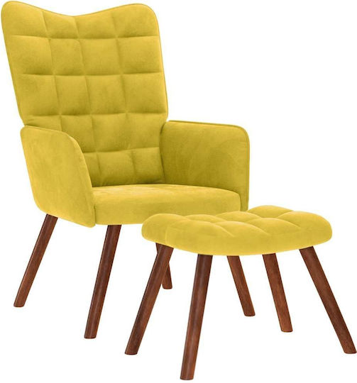 Μπερζέρα με Υποπόδιο 61.5x69x95.5cm Μπερζέρα με Υποπόδιο 61.5x69x95.5cm