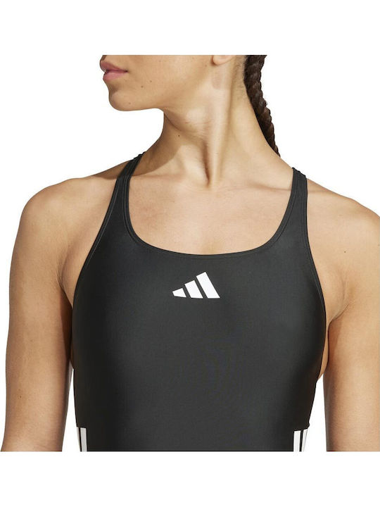 3-Stripes Αθλητικό Ολόσωμο Μαγιό Μαύρο
